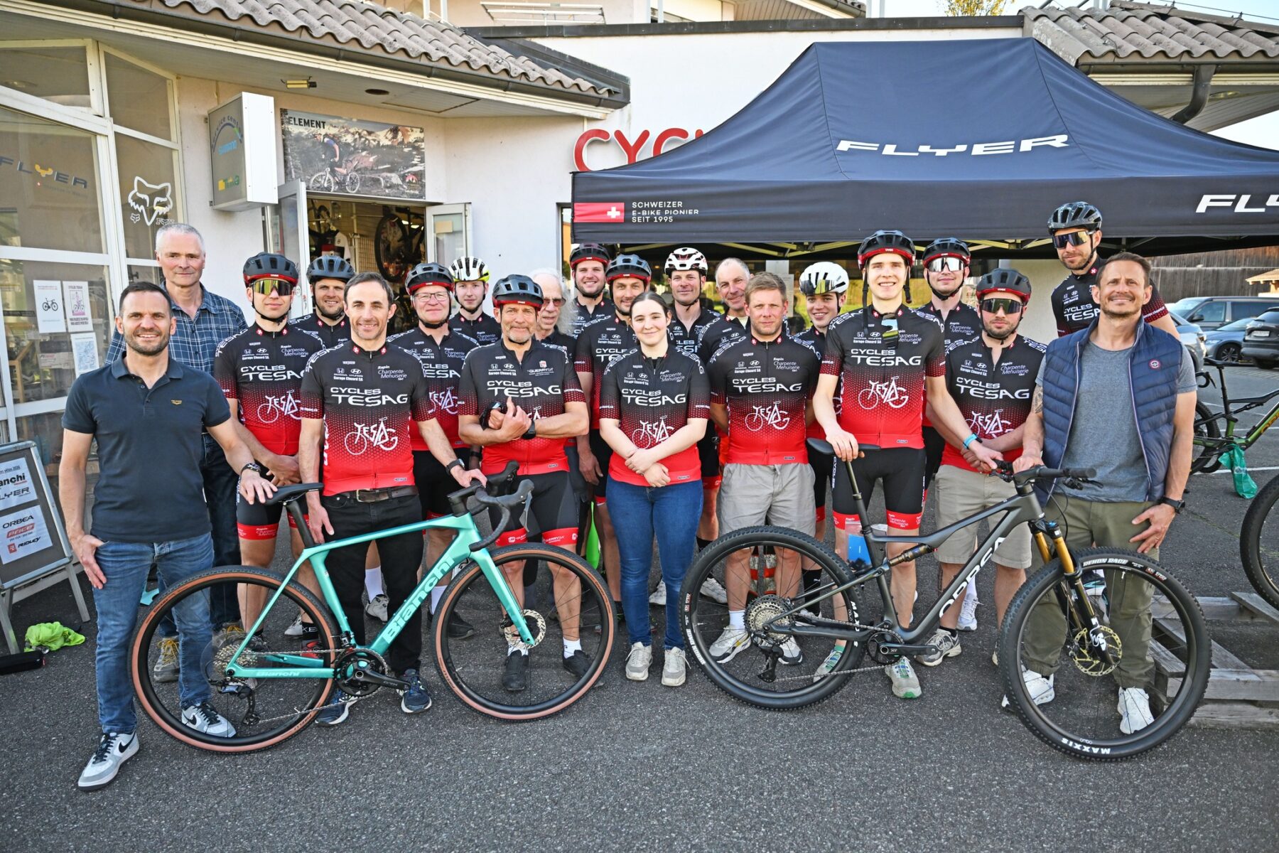 Groupe VTT à la 26e Ronde Payernoise
